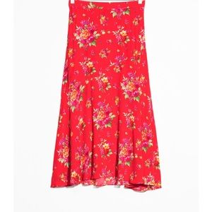 & Other Stories Floral Skirt